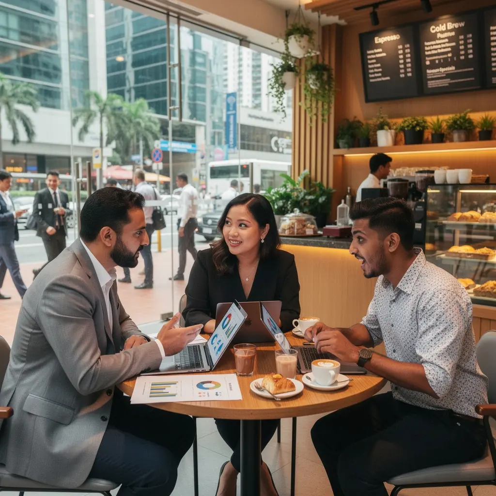 Modern office workspace